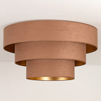 Plafon DUOLLA LUNETA CARAMEL 750329 jasno brązowy/złoty 1xE27 średn.60cm