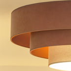 Plafon DUOLLA LUNETA CARAMEL 750336 jasno brązowy/złoty n/axLampa LED średn.60cm