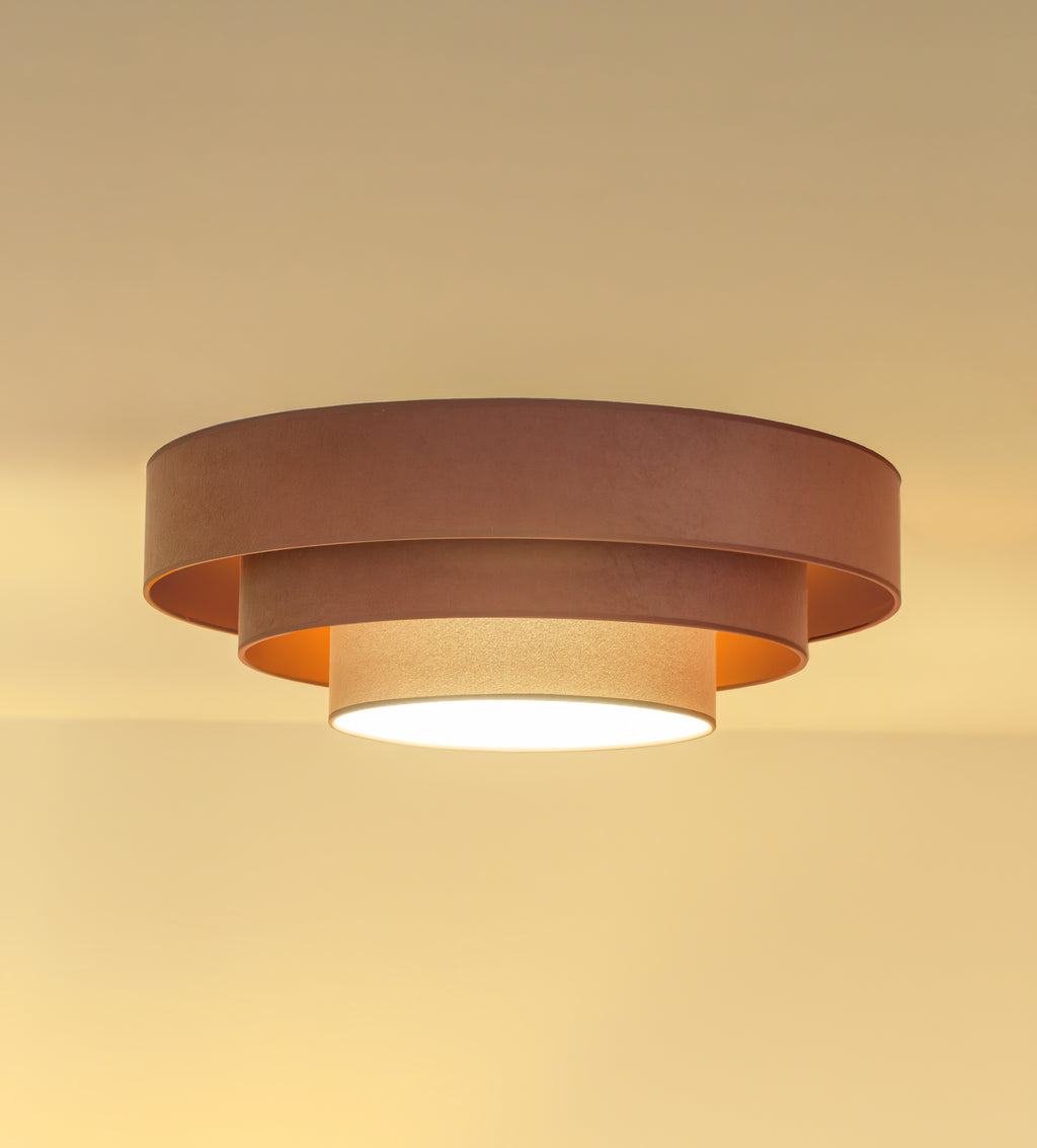 Plafon DUOLLA LUNETA CARAMEL 750336 jasno brązowy/złoty n/axLampa LED średn.60cm