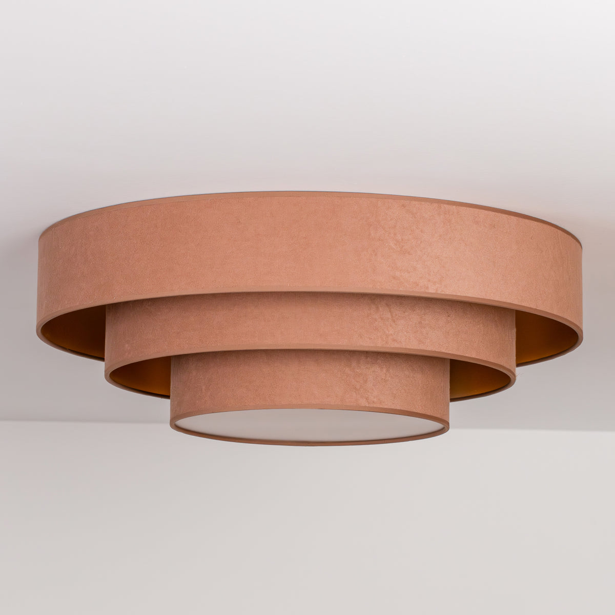 Plafon DUOLLA LUNETA CARAMEL 750336 jasno brązowy/złoty n/axLampa LED średn.60cm