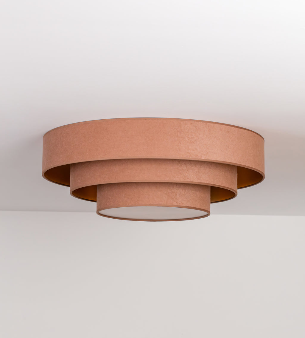 Plafon DUOLLA LUNETA CARAMEL 750336 jasno brązowy/złoty n/axLampa LED średn.60cm
