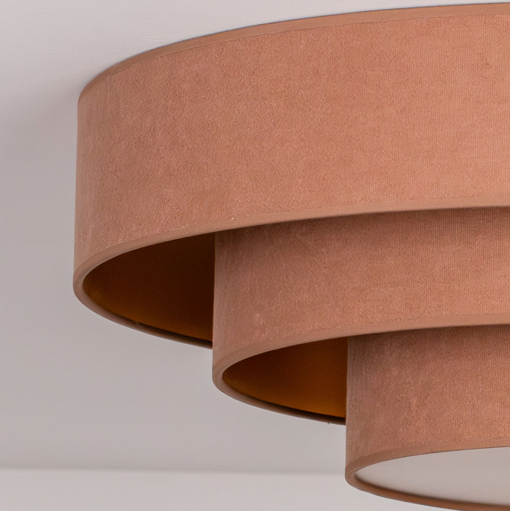 Plafon DUOLLA LUNETA CARAMEL 750336 jasno brązowy/złoty n/axLampa LED średn.60cm