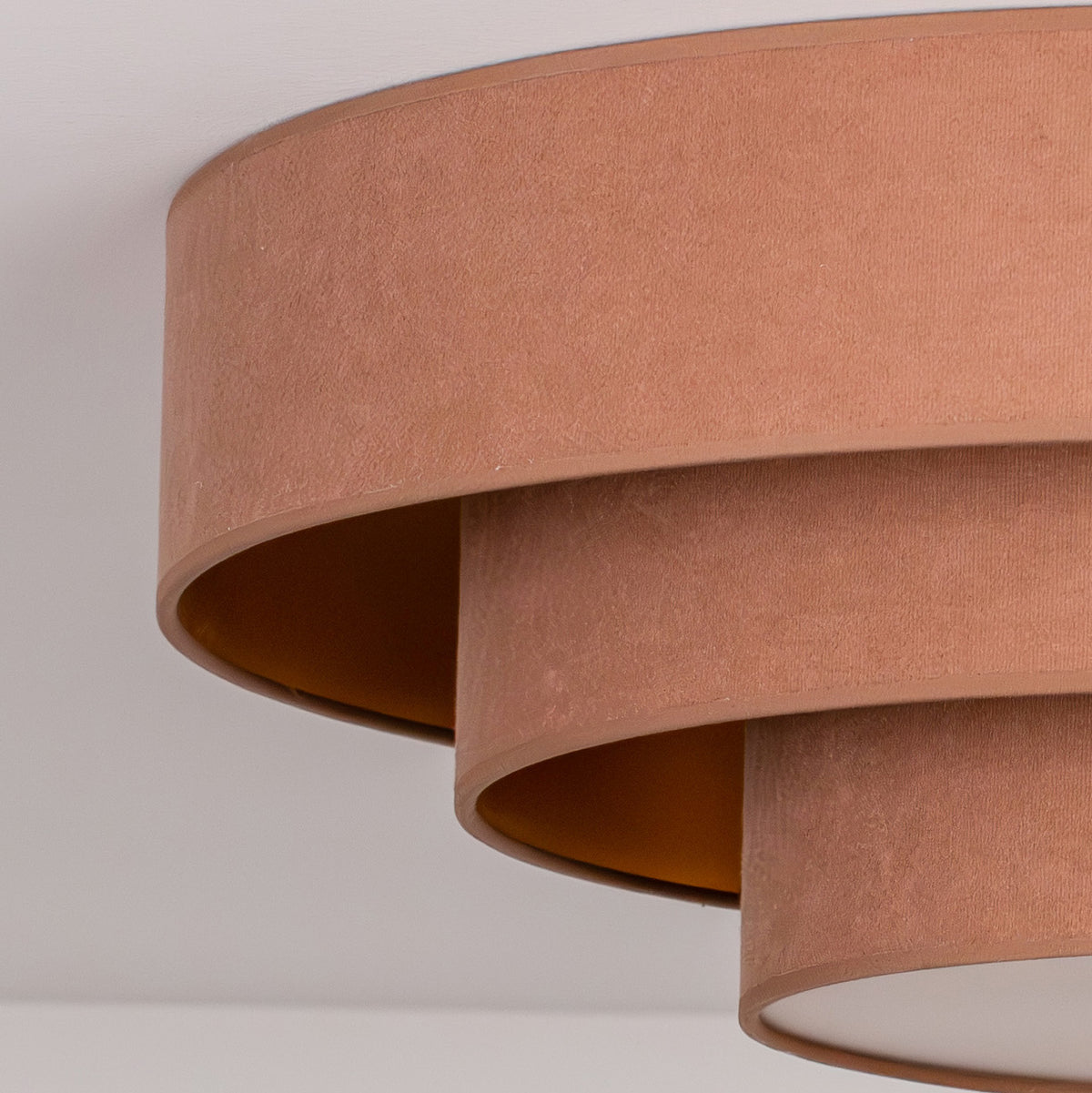 Plafon DUOLLA LUNETA CARAMEL 750367 jasno brązowy/złoty n/axLampa LED średn.80cm