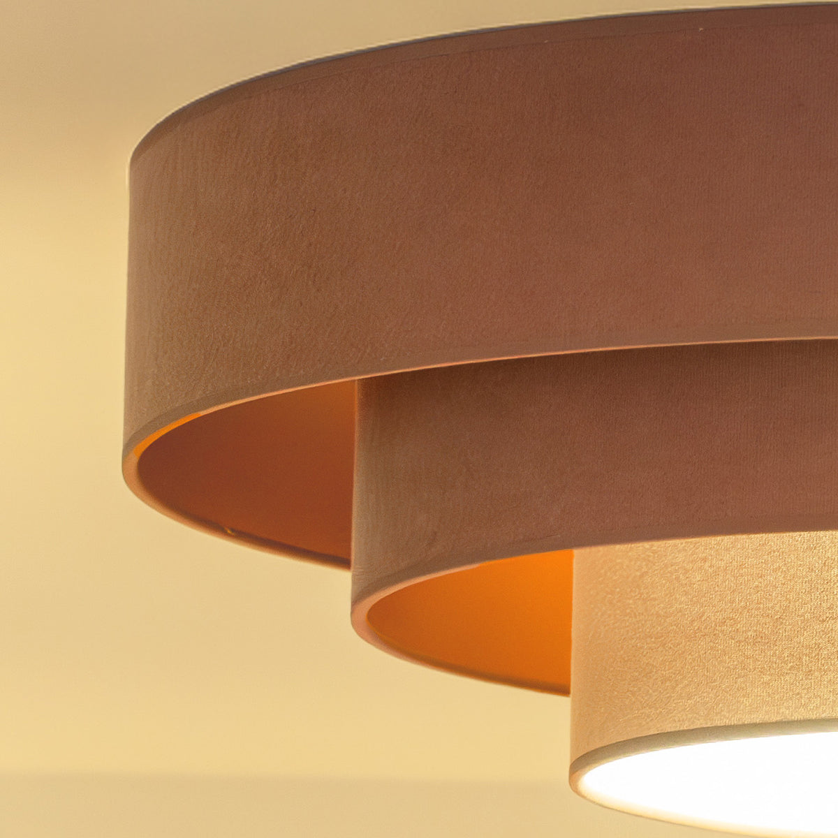 Plafon DUOLLA LUNETA CARAMEL 750367 jasno brązowy/złoty n/axLampa LED średn.80cm