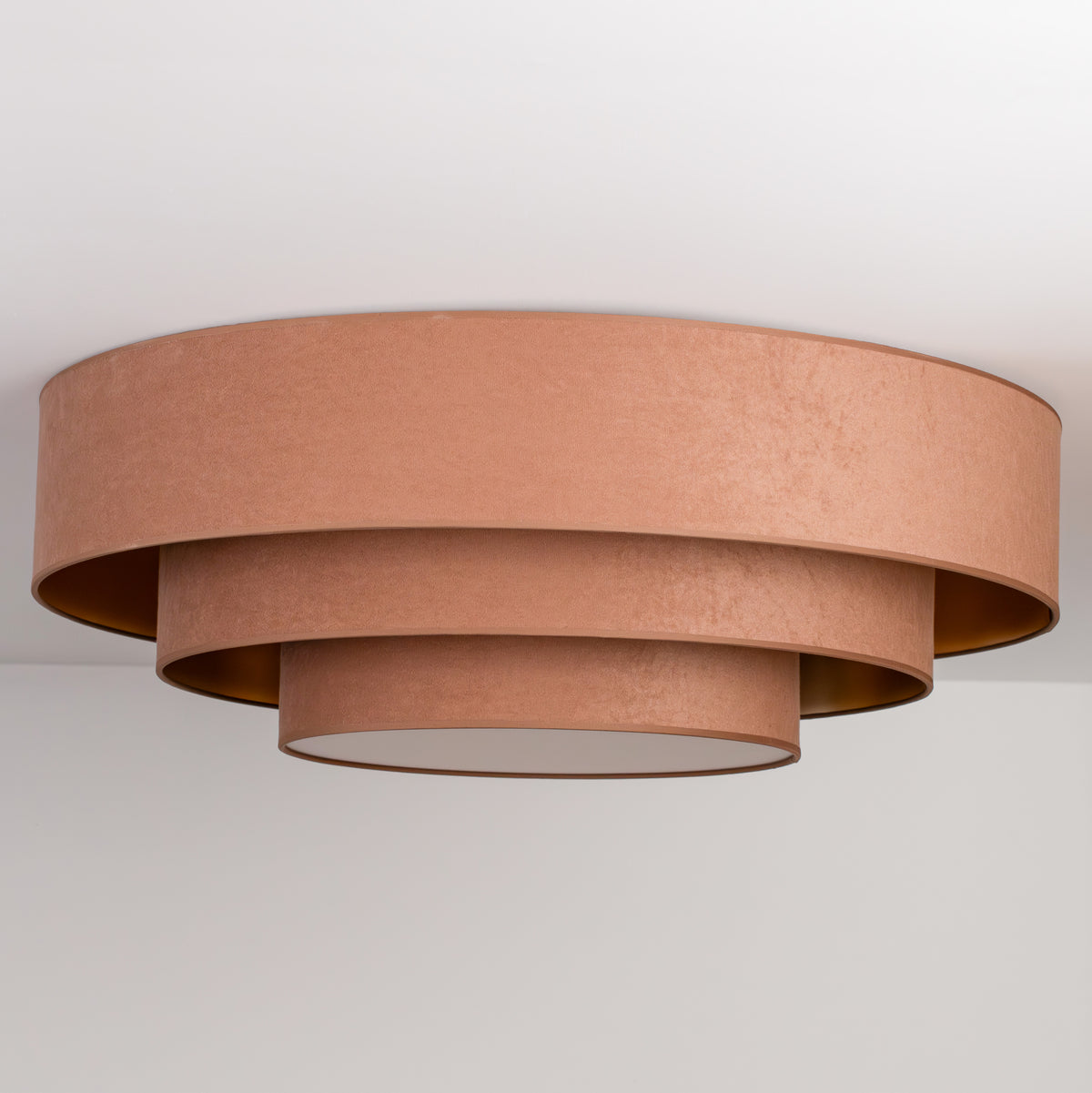 Plafon DUOLLA LUNETA CARAMEL 750367 jasno brązowy/złoty n/axLampa LED średn.80cm
