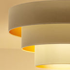 Plafon DUOLLA LUNETA LATTE 750060 kremowy/złoty 1xE27 średn.60cm