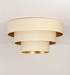 Plafon DUOLLA LUNETA LATTE 750060 kremowy/złoty 1xE27 średn.60cm