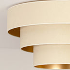 Plafon DUOLLA LUNETA LATTE 750060 kremowy/złoty 1xE27 średn.60cm