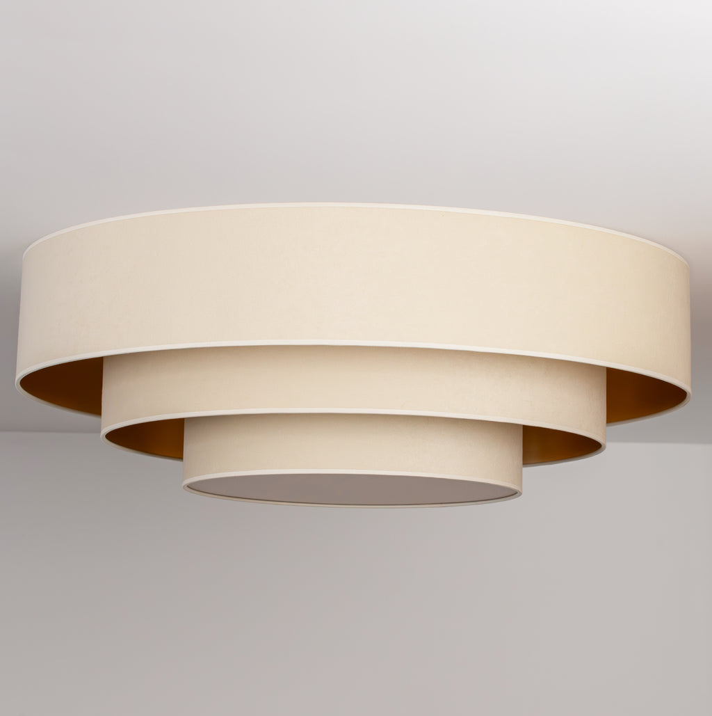 Plafon DUOLLA LUNETA LATTE 750107 kremowy/złoty n/axLampa LED średn.80cm