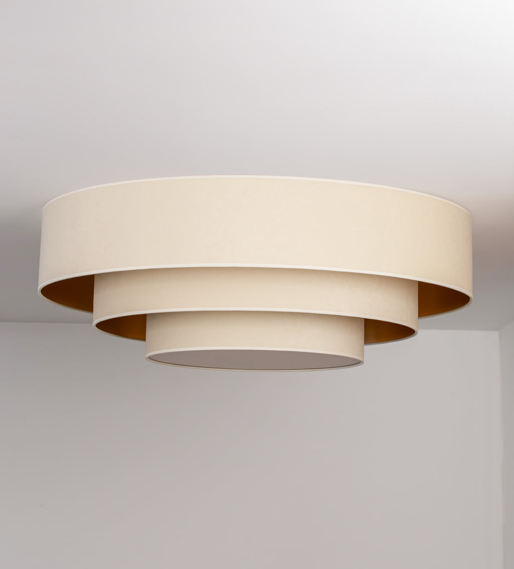 Plafon DUOLLA LUNETA LATTE 750107 kremowy/złoty n/axLampa LED średn.80cm