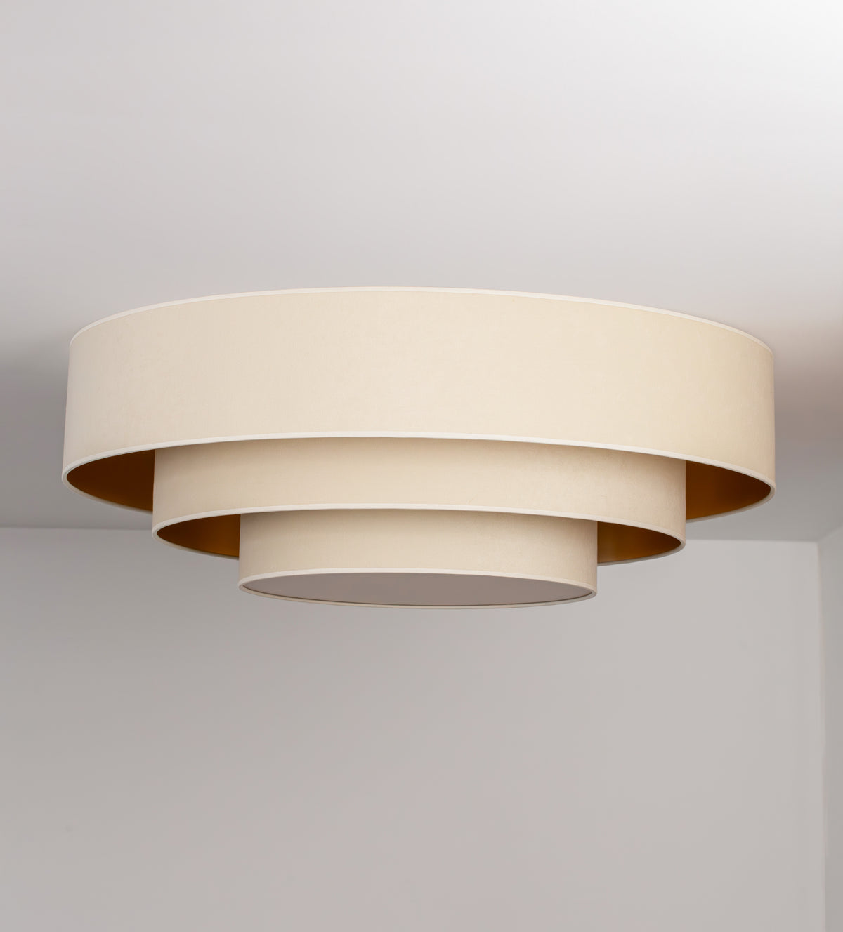 Plafon DUOLLA LUNETA LATTE 750107 kremowy/złoty n/axLampa LED średn.80cm