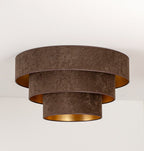 Plafon DUOLLA LUNETA MOKKA 750459 brązowy/złoty 1xE27 średn.60cm