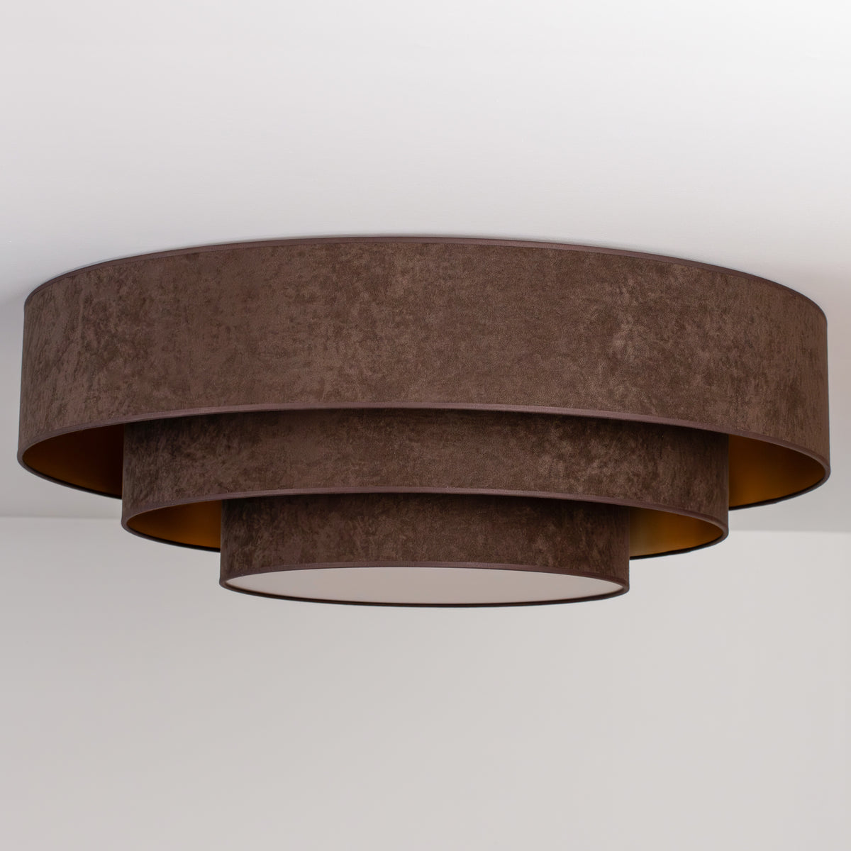 Plafon DUOLLA LUNETA MOKKA 750497 brązowy/złoty n/axLampa LED średn.80cm