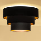 Plafon DUOLLA LUNETA NERO 750541 czarny/złoty 1xE27 średn.45cm