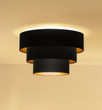 Plafon DUOLLA LUNETA NERO 750541 czarny/złoty 1xE27 średn.45cm