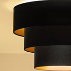 Plafon DUOLLA LUNETA NERO 750541 czarny/złoty 1xE27 średn.45cm