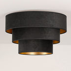 Plafon DUOLLA LUNETA NERO 750541 czarny/złoty 1xE27 średn.45cm