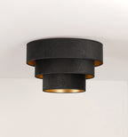 Plafon DUOLLA LUNETA NERO 750541 czarny/złoty 1xE27 średn.45cm