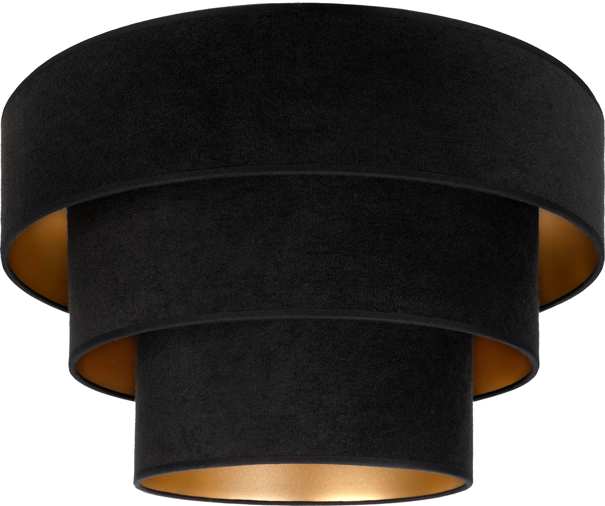 Plafon DUOLLA LUNETA NERO 750589 czarny/złoty 1xE27 średn.60cm
