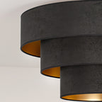 Plafon DUOLLA LUNETA NERO 750589 czarny/złoty 1xE27 średn.60cm
