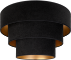 Plafon DUOLLA LUNETA NERO 750589 czarny/złoty 1xE27 średn.60cm