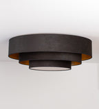 Plafon DUOLLA LUNETA NERO 750626 czarny/złoty n/axLampa LED średn.80cm