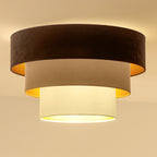Plafon DUOLLA LUNETA TIRAMISU 750671 brązowy/kremowy 1xE27 średn.45cm