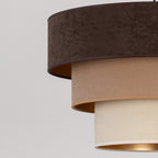 Plafon DUOLLA LUNETA TIRAMISU 750671 brązowy/kremowy 1xE27 średn.45cm