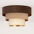 Plafon DUOLLA LUNETA TIRAMISU 750671 brązowy/kremowy 1xE27 średn.45cm