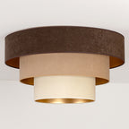 Plafon DUOLLA LUNETA TIRAMISU 750718 brązowy/kremowy 1xE27 średn.60cm