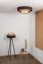 Plafon DUOLLA LUNETA TIRAMISU 750725 brązowy/kremowy n/axLampa LED średn.60cm