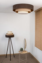 Plafon DUOLLA LUNETA TIRAMISU 750756 brązowy/kremowy n/axLampa LED średn.80cm
