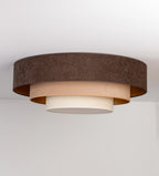 Plafon DUOLLA LUNETA TIRAMISU 750756 brązowy/kremowy n/axLampa LED średn.80cm