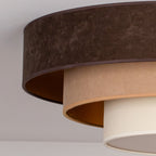 Plafon DUOLLA LUNETA TIRAMISU 750756 brązowy/kremowy n/axLampa LED średn.80cm