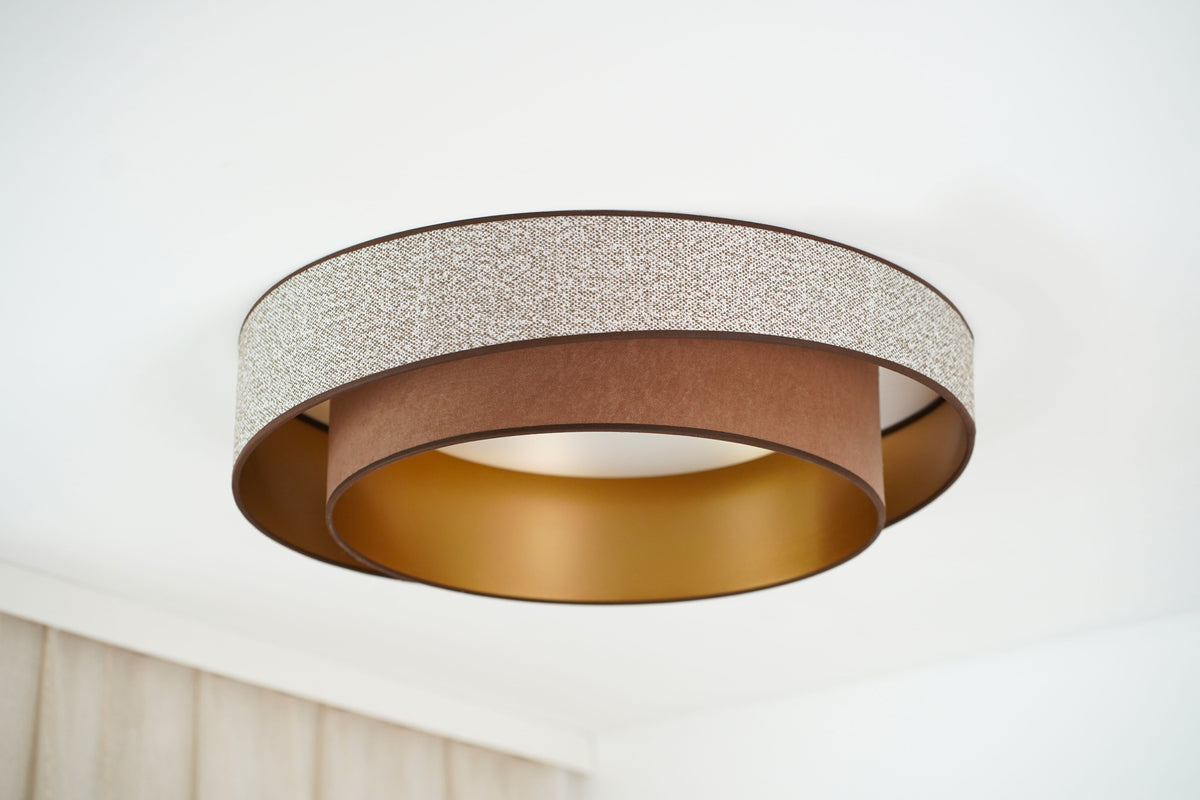 Plafon DUOLLA VEGAS SHINE 608244 szary/brązowy n/axLampa LED średn.60cm