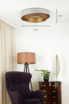 Plafon DUOLLA VEGAS SHINE 608244 szary/brązowy n/axLampa LED średn.60cm