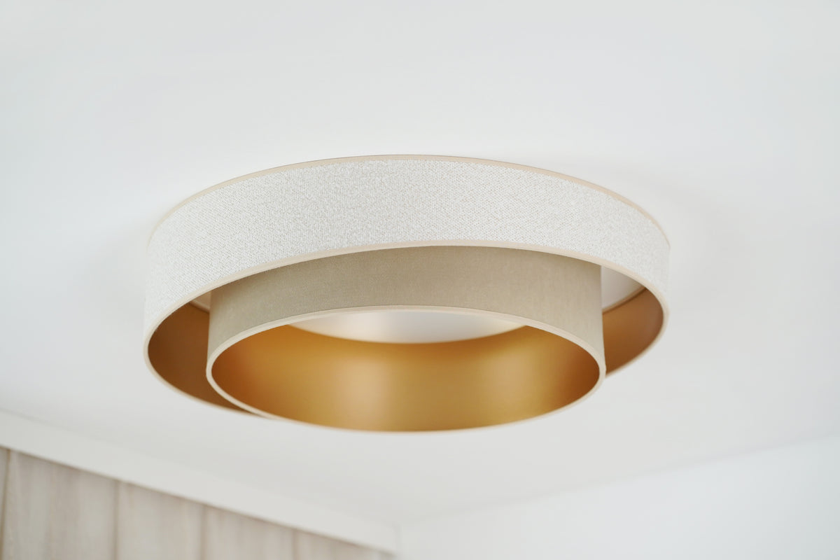 Plafon DUOLLA VEGAS SHINE 608268 kremowy/beżowy n/axLampa LED średn.60cm