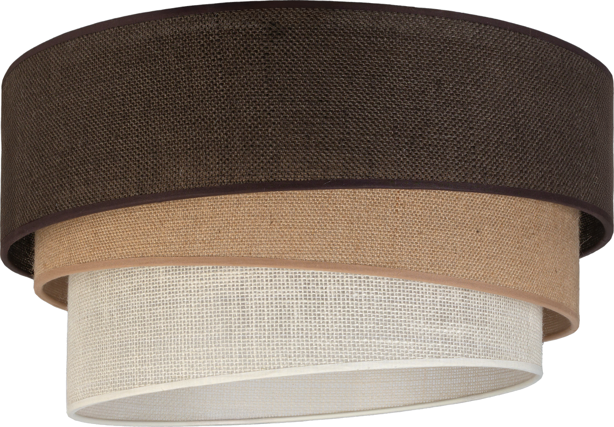 Plafon DUOLLA YUTE TRIO 752033 brązowy/biały 3xE27 średn.60cm