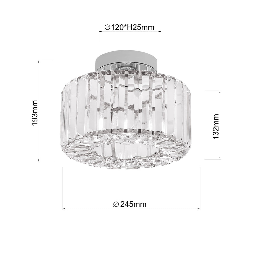 Plafon Galactico chrom 1xE27