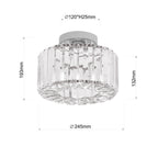 Plafon Galactico chrom 1xE27