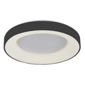 Plafon Giulia śr. 48cm 40W LED ciepła biel 3000K | czarny/biały