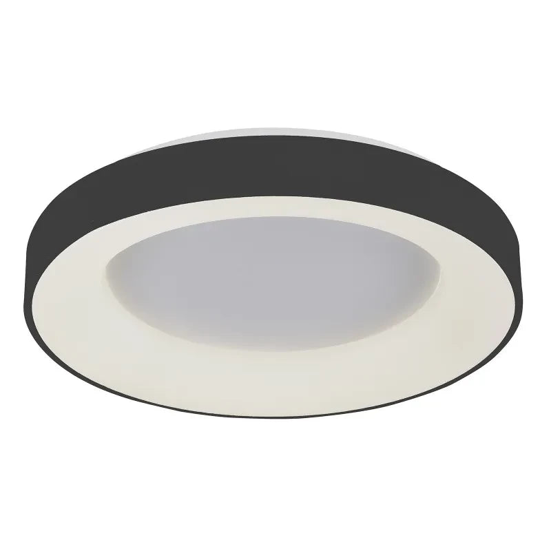Plafon Giulia śr. 48cm 40W LED ciepła biel 3000K | czarny/biały