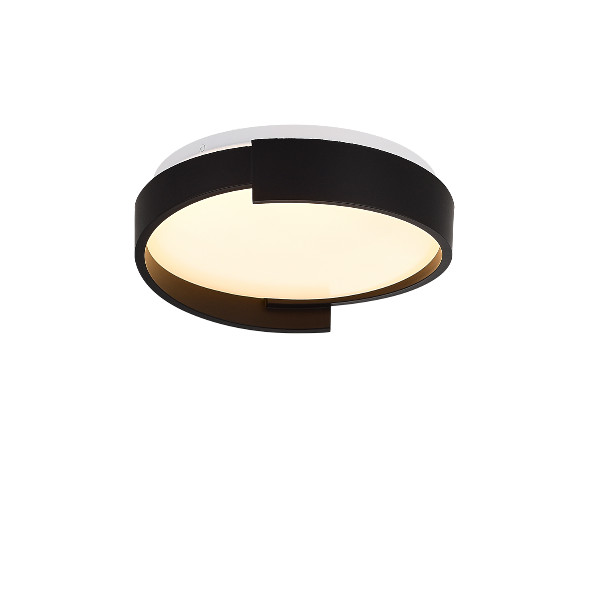 Plafon Halo 38 cm czarny LED CCT
