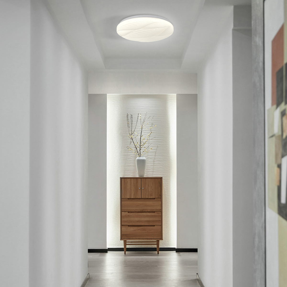Plafon Moluna 33 cm biały LED 4000K