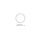 Plafon PLATILLO, mały, czarny, 6W LED, barwa ciepła 3000K