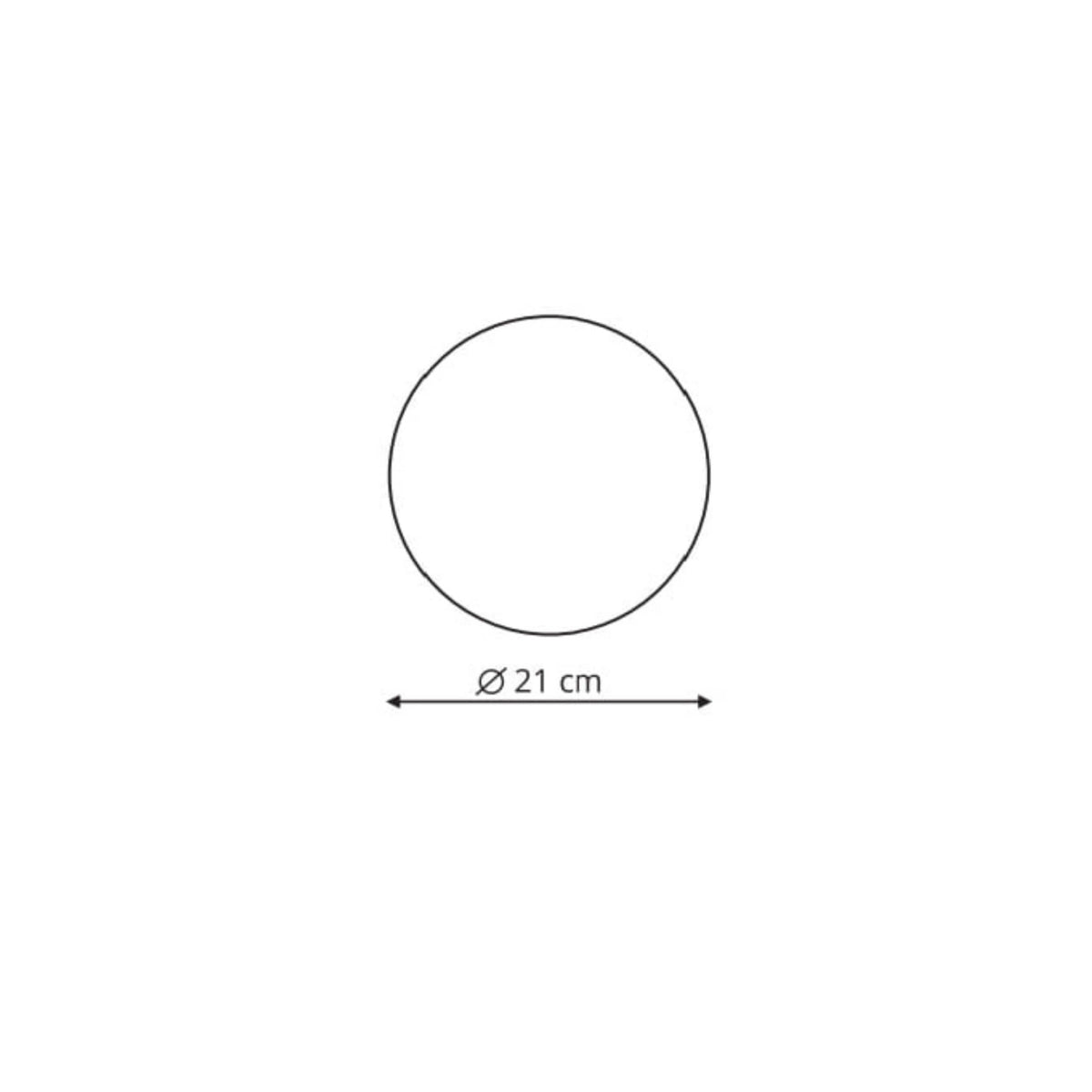 Plafon Platillo 21 cm czarny LED CCT
