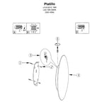 Plafon Platillo 21 cm czarny LED CCT