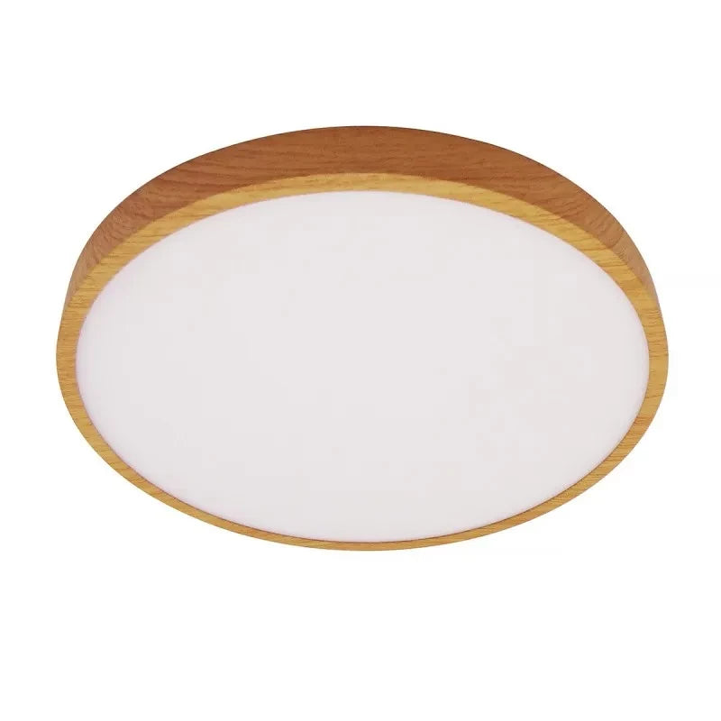 Plafon Riberio 28cm 30W LED barwa ciepła 3000K | drewno