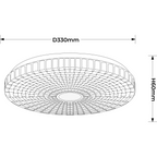 Plafon Solaro 33 cm biały LED 4000K