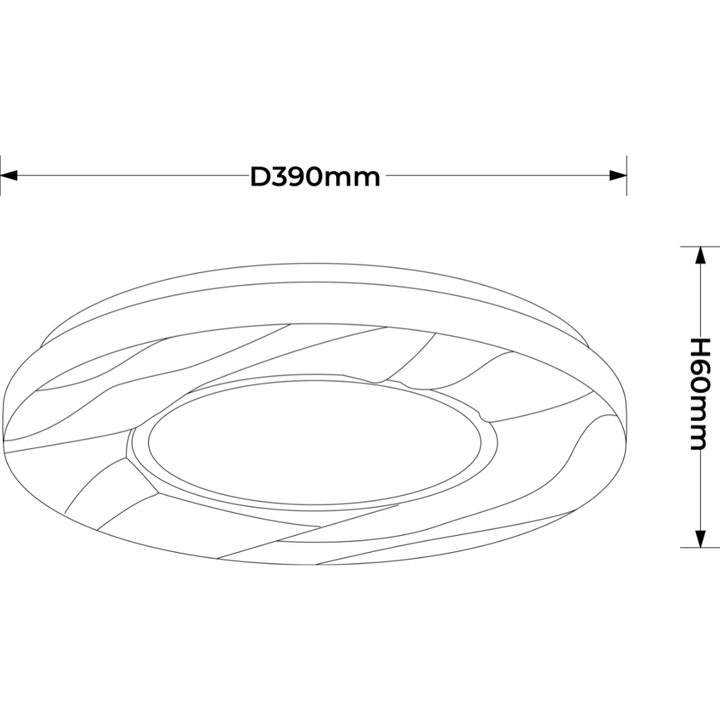 Plafon Tenaro 40 cm biały LED 4000K